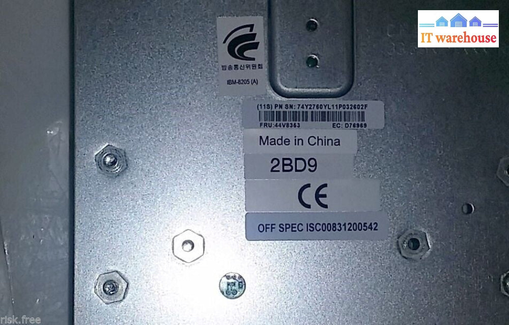 IBM 74Y2760 RAID AND CACHE STORAGE CONTROLLER 74Y2760