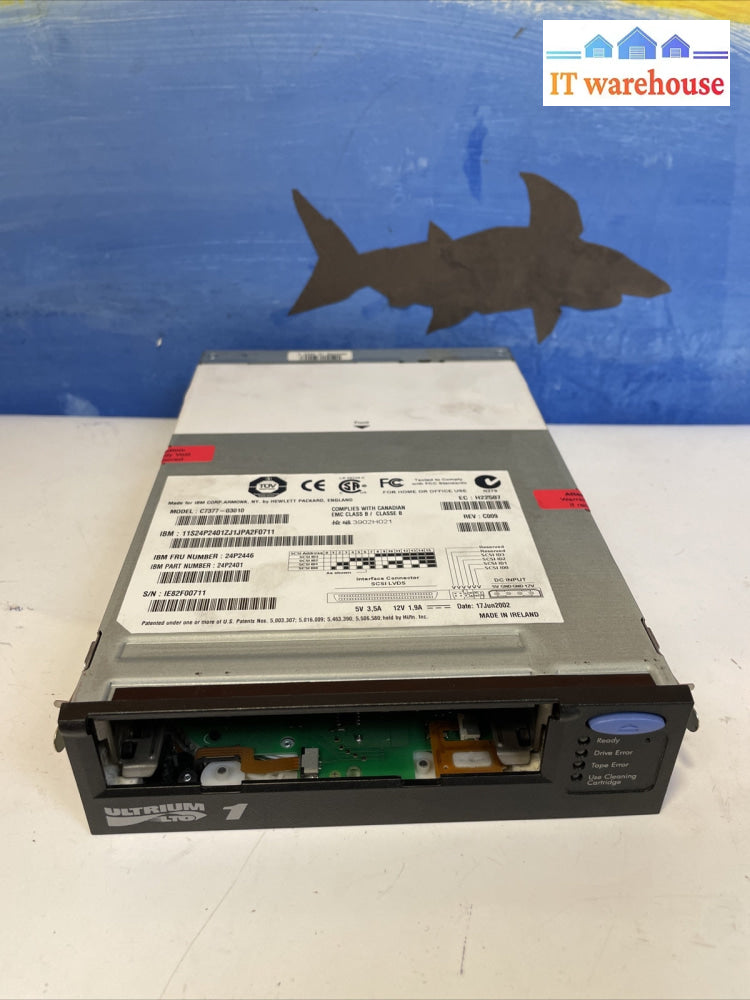 IBM C7377-03010 SCSI LVDS LOT1 Tape Drive 24P2446 24P2401