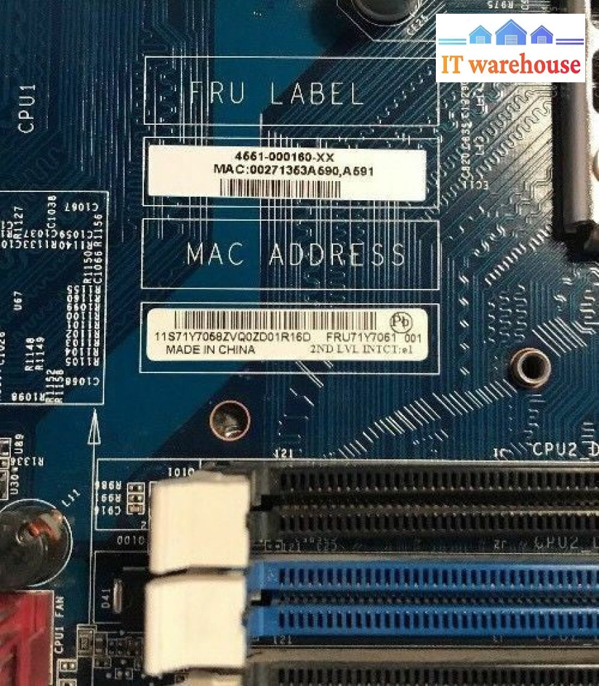 IBM Lenovo ThinkStation D20 PC System Motherboard 71Y7061 @@@