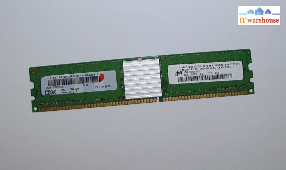 IBM Micron 2GB  DDR2 667MHZ Power6 Server RAM Memory  15R7439 @@@