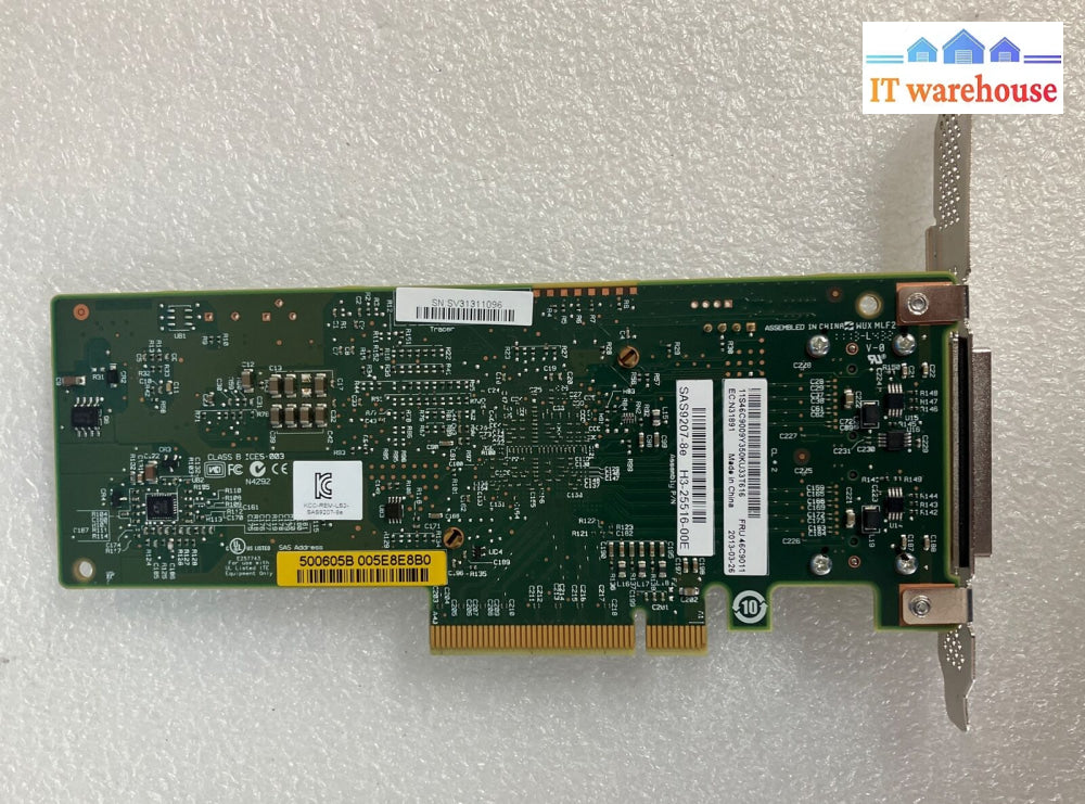 Ibm N2125 Sas Sata Pci-E 6G Controller 46C9011 - H3-25516-00E Sas9207-8E ~