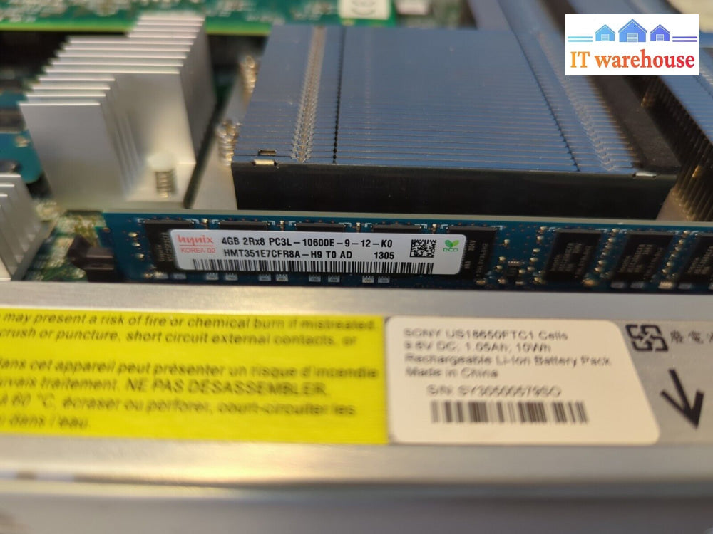 Ibm Storwize V3700 System Node Canister Module 4Gb Memory / 00Ar004 R0636 -