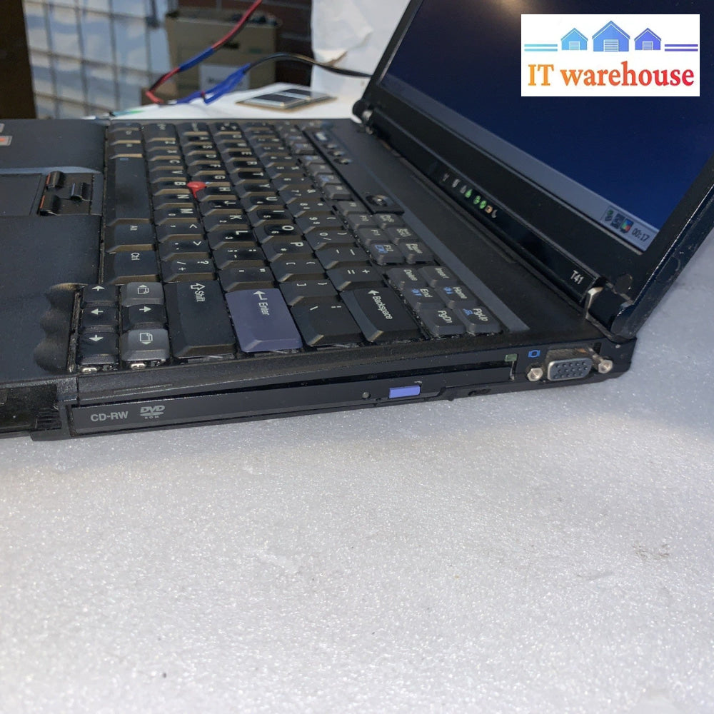 IBM ThinkPad T41 Laptop 14" PM 1.6GHZ 1GB (No hard drive/caddy/connector/cover)