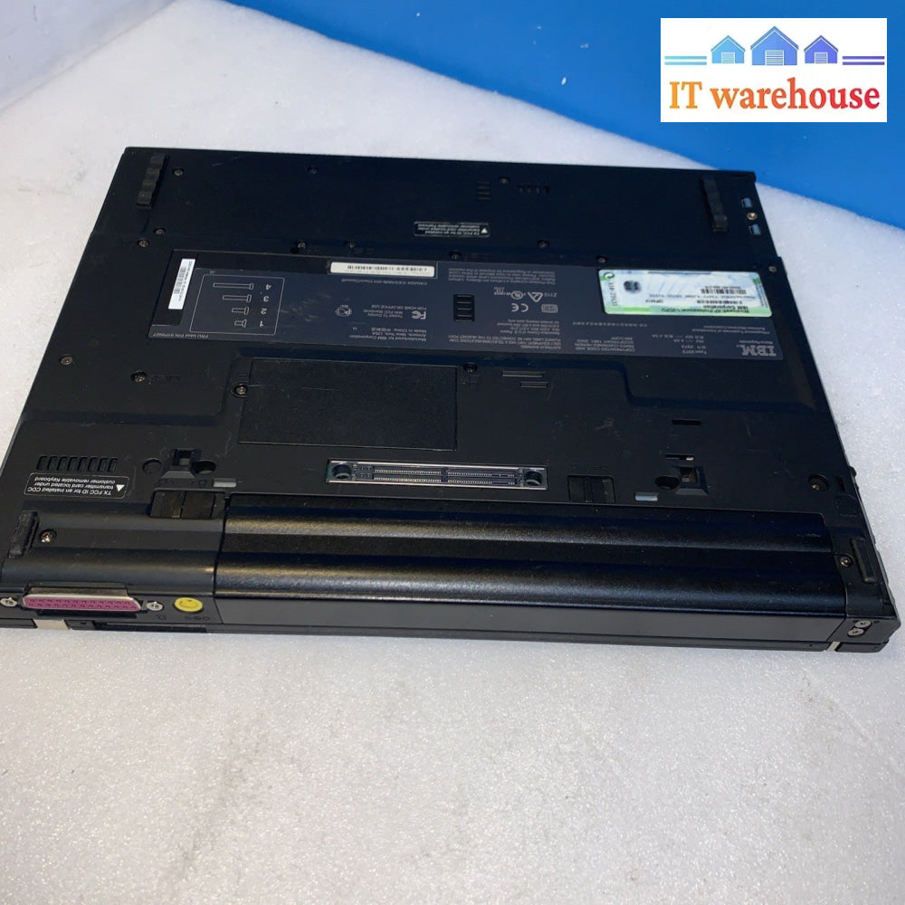 IBM ThinkPad T41 Laptop 14" PM 1.6GHZ 1GB (No hard drive/caddy/connector/cover)