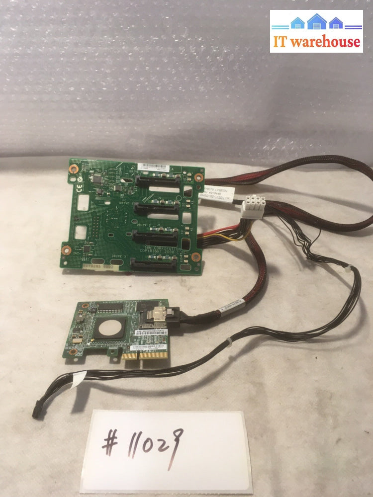 IBM X3200 M3  SAS SATA Backplane 49Y4462 & Raid Controller 49Y4737 & Cables
