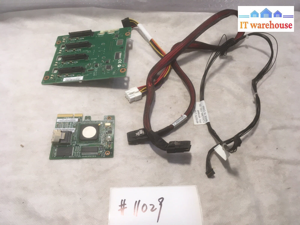 IBM X3200 M3  SAS SATA Backplane 49Y4462 & Raid Controller 49Y4737 & Cables