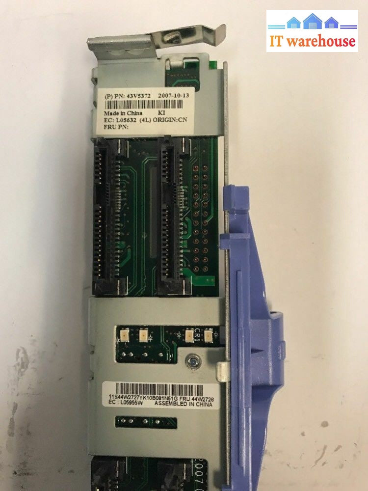 - IBM X3850 M2 Server 2.5" SAS SATA Backplane Board FRU 44W2728 43V5372 44E8743