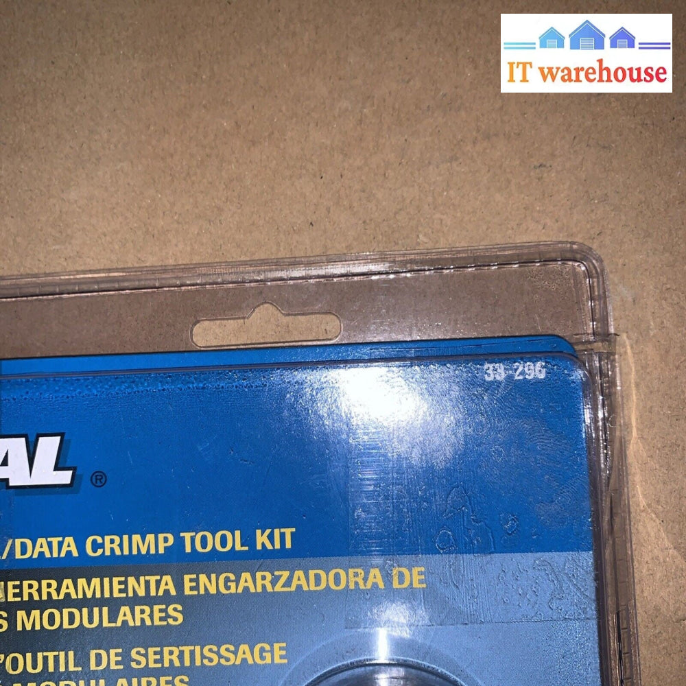 Ideal 33-296 Cat 3 Cat 5e and Cat 6 Data Voice Crimp Kit strips & crimp