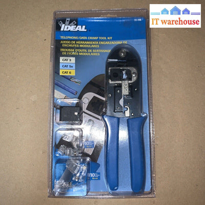 Ideal 33-296 Cat 3 Cat 5e and Cat 6 Data Voice Crimp Kit strips & crimp
