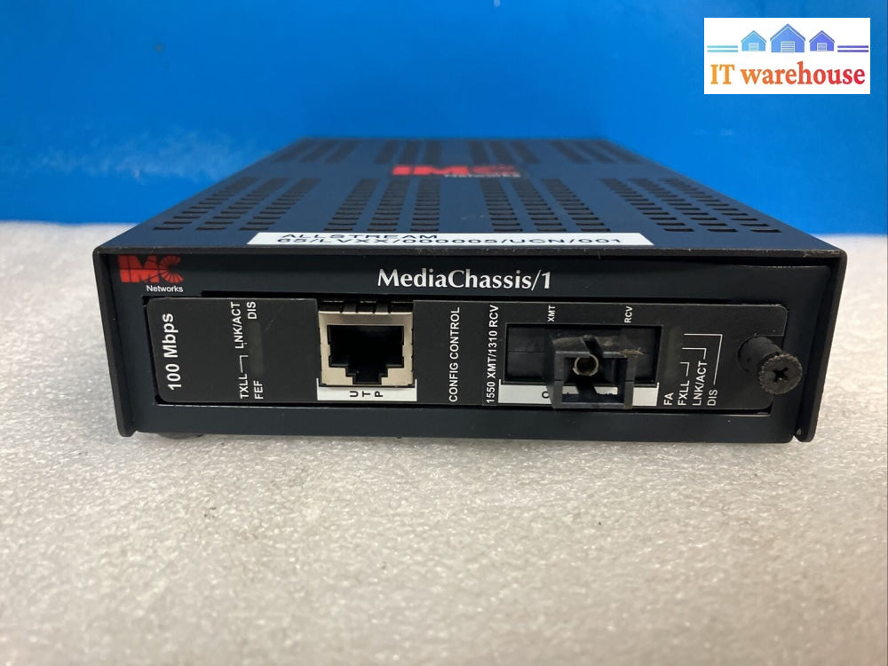 IMC Networks McBasic Mediachassis/1 SM1310 / 1550 XMT / 1310 RCV 100Mbps ~