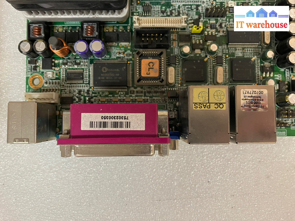 ~Industry motherboard IP-4MTS6B dual network port W/ Intel Celeron SL86J + Plate