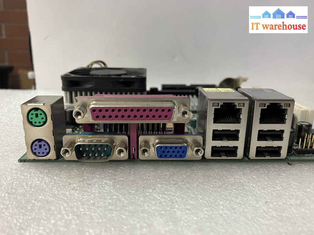 ~Industry motherboard IP-4MTS6B dual network port W/ Intel Celeron SL86J + Plate