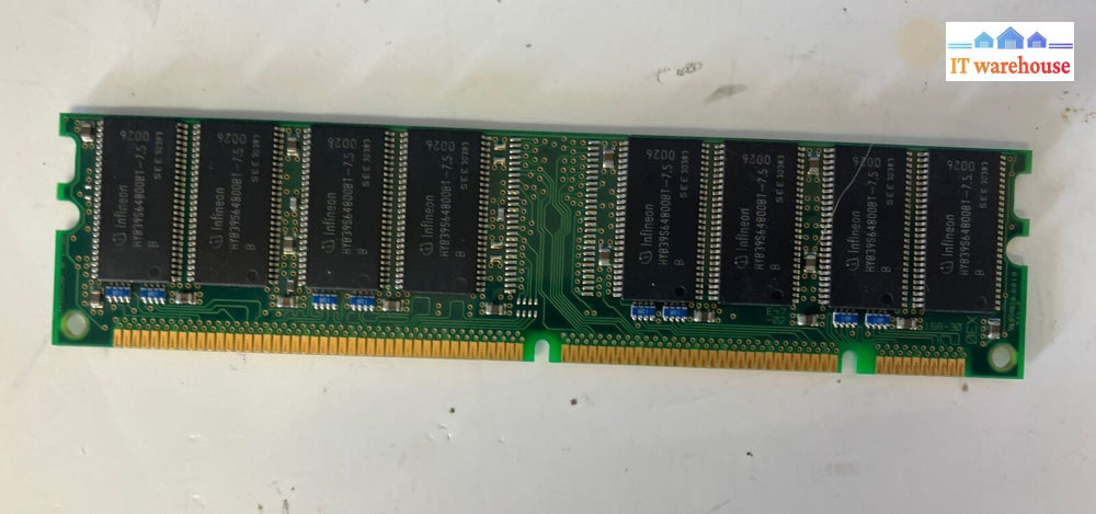 Infineon Hys64V16220Gu-7.5-B 128Mb Sd-Ram 168-Pin Pc-133U Non-Ecc Cl3 Memory ~