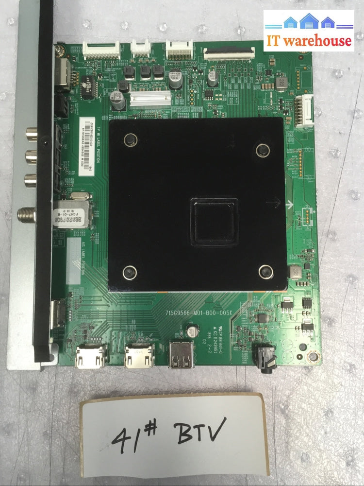 + INSIGNIA VIDEO BOARD 715G9566-M01-B00-005K NS-50DF710NA19 MAIN BOARD