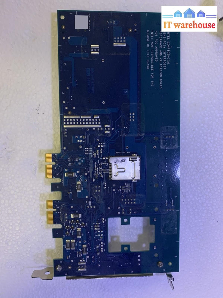 Intel Confidential Mini-PCIe Interposer Validation Board w/ 6205 WiFi Card AS-IS