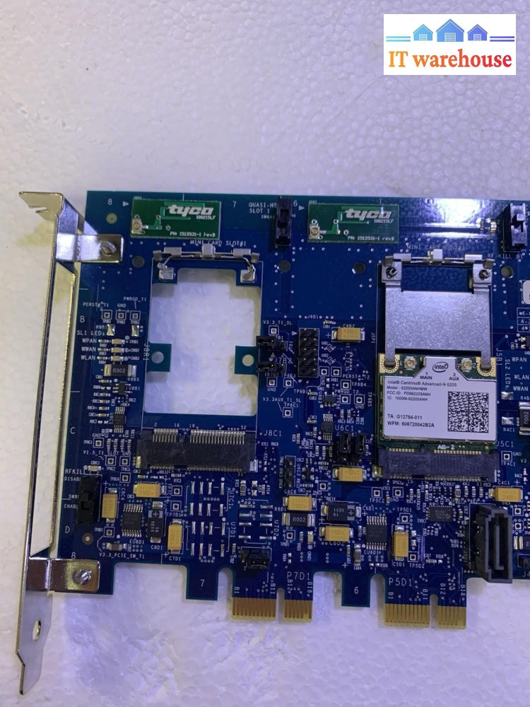 Intel Confidential Mini-PCIe Interposer Validation Board w/ 6205 WiFi Card AS-IS