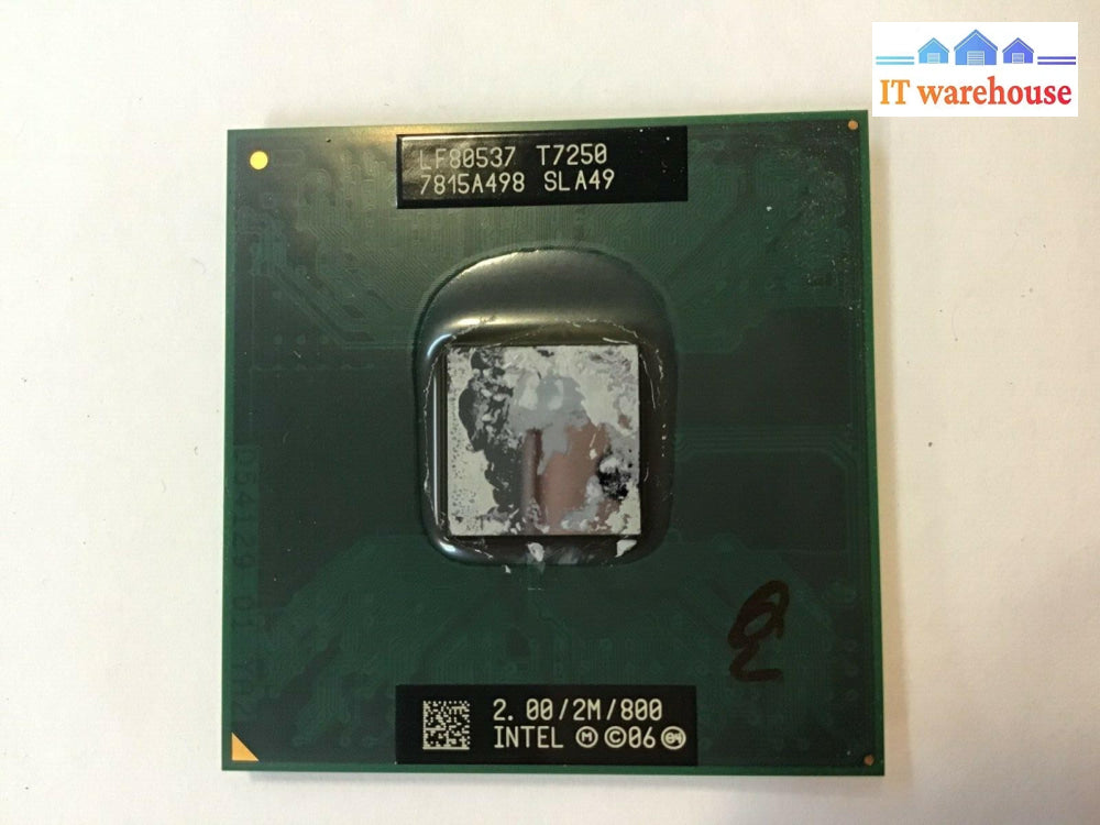 Intel Core 2 Duo T7250 LF80537 SLA49 CPU 800/2.00 GHz Tested