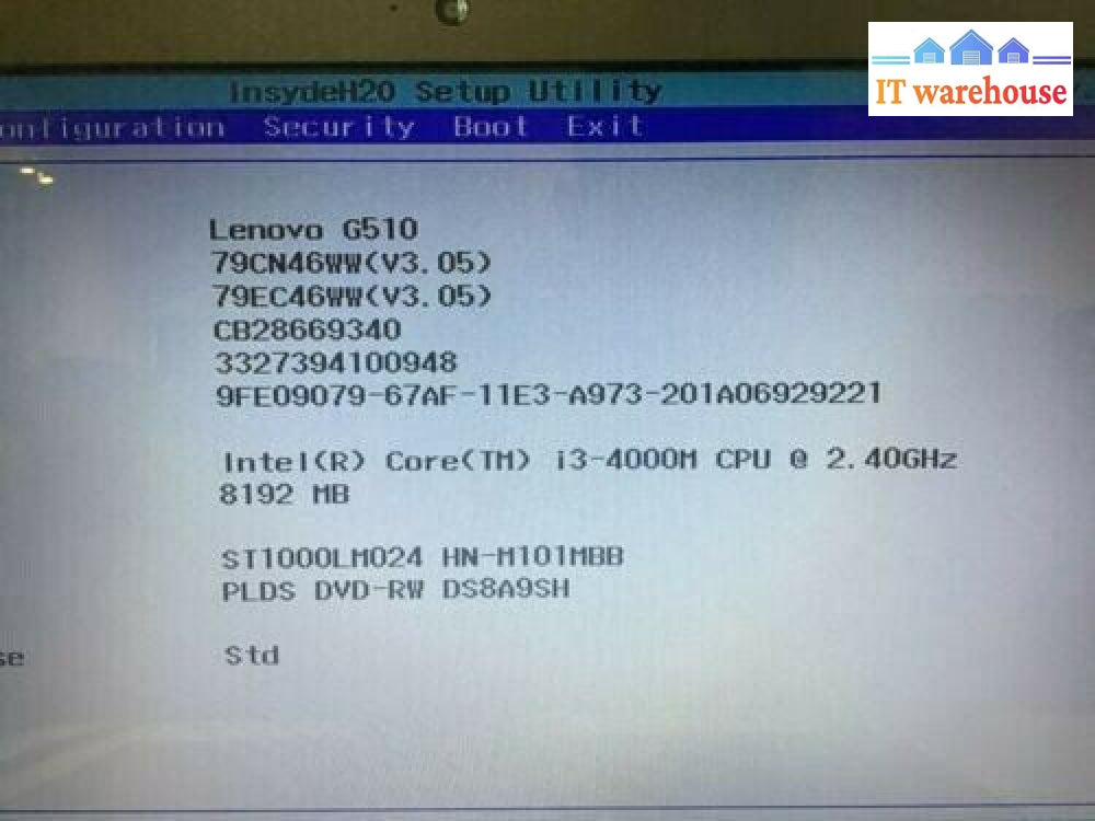 Intel Core i3-4000M 2.4GHz 3MB Dual-core Socket G3 Laptop Processor SR1HC Tested