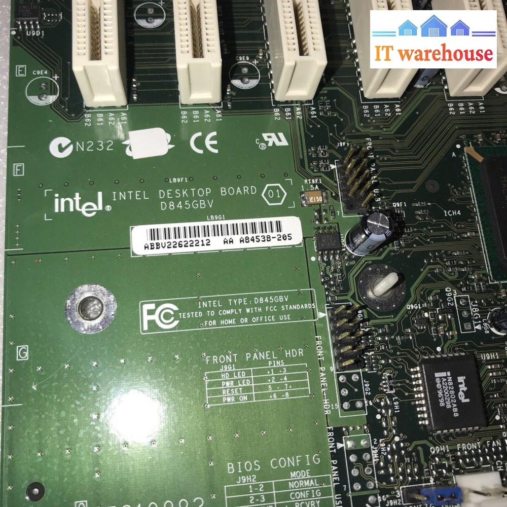 Intel D845GBV Motherboard with Intel Pentium 4 1.8GHz CPU