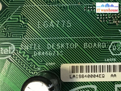 Intel Desktop Board D946GZIS LGA 775 W/ Intel C2D 6400 CPU + I/O Shield Tested