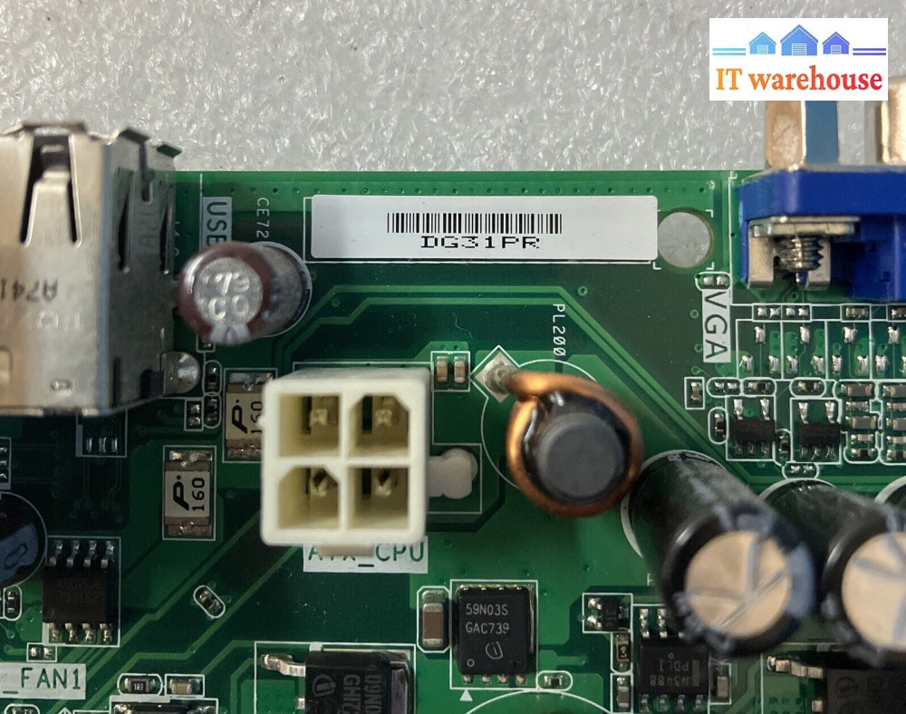 ~Intel Desktop Board Dg31Pr D97573-204 Socket Lga 775 With E2160 Cpu & Io Shield