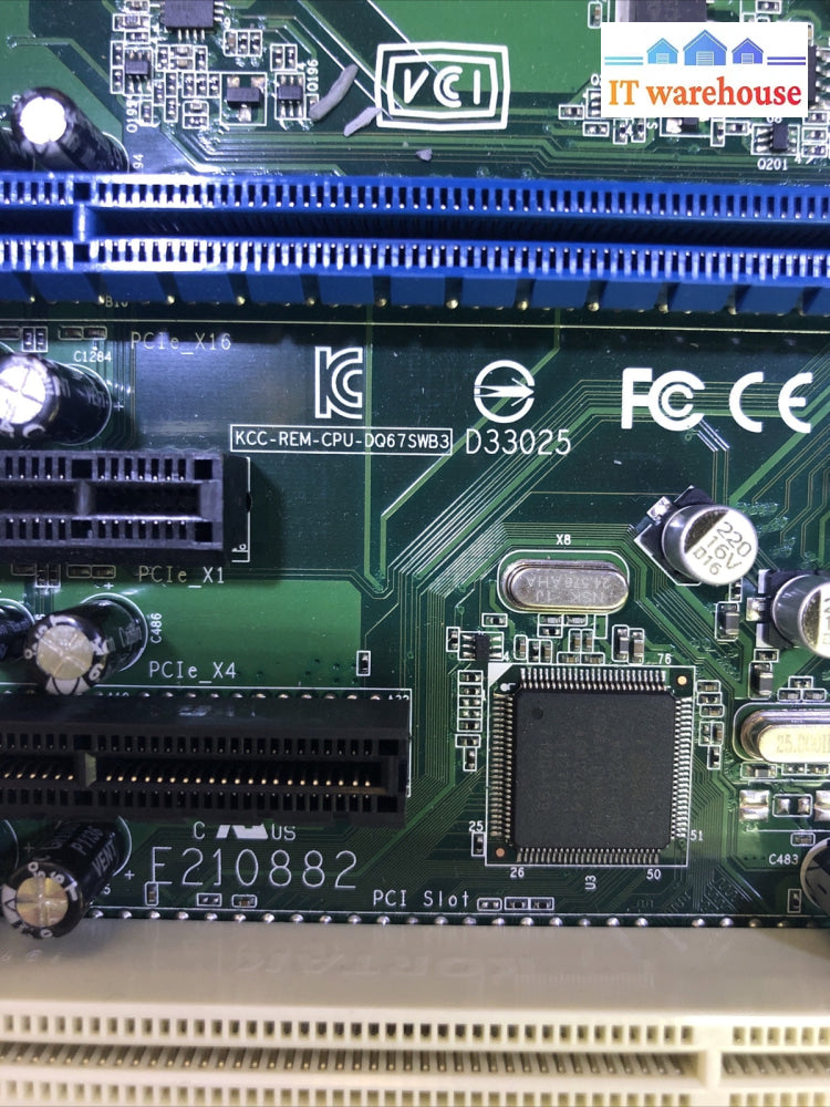 Intel Desktop motherBoard DQ67SW   G12527  (NO CPU) +