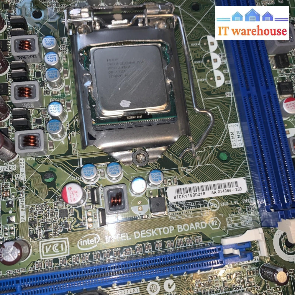 Intel DH61CR Micro-ATX LGA1155 Desktop System Motherboard G14064-203 DH61CR