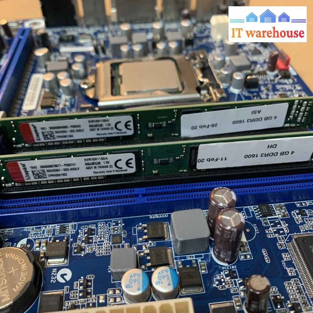 Intel DH67GD G10206-207 LGA1155 DDR3 mATX w/ i5-2400 + 2x4GB Ram