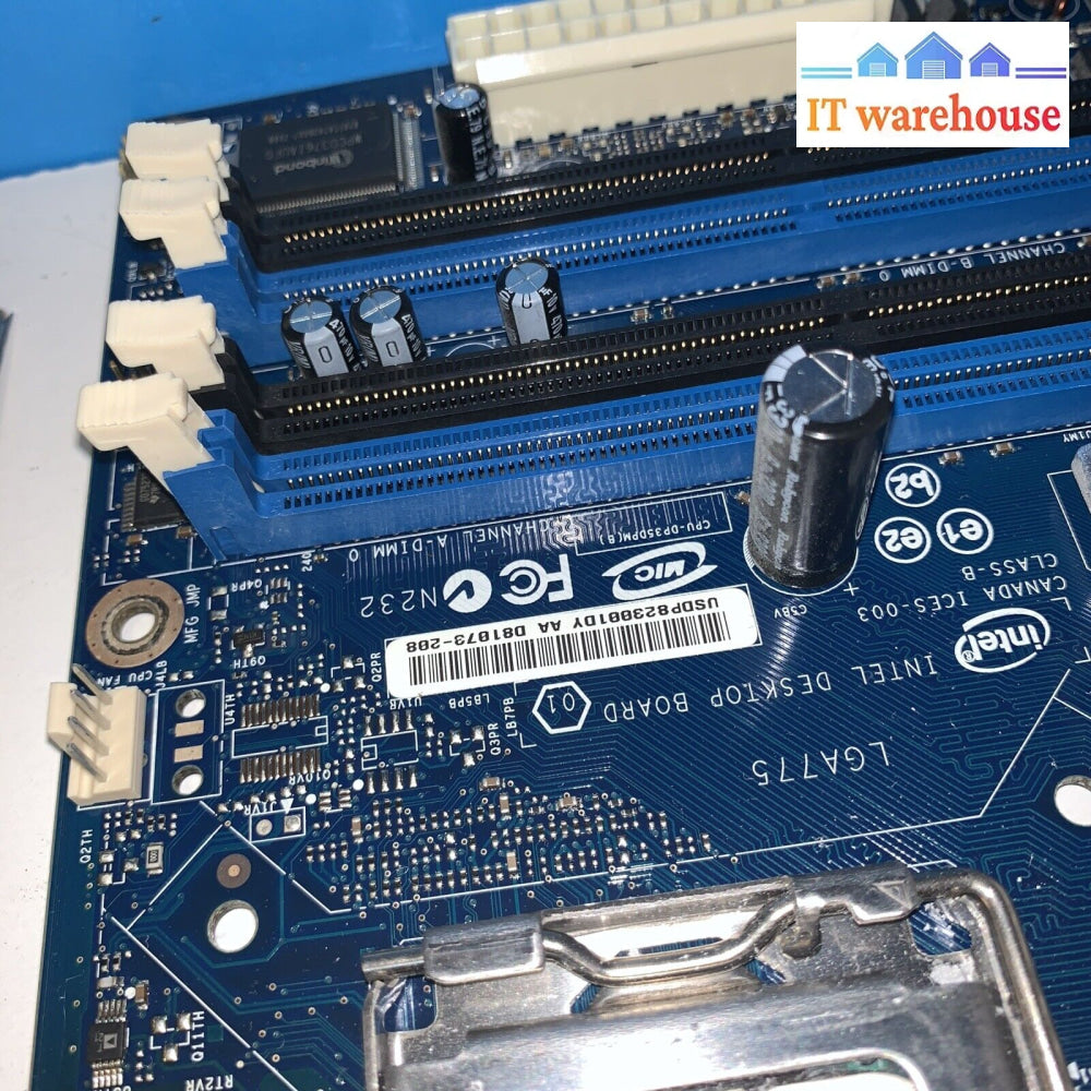 Intel DP35DP Motherboard P35 LGA775 4GB DDR2 ATX Intel Core 2 Duo E8400 3.0GHz
