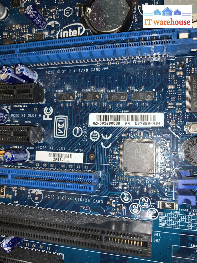 Intel DP55WG E57269-404 LGA1156 ATX MoBo + Core i5-750 + 16GB DDR3 + IO