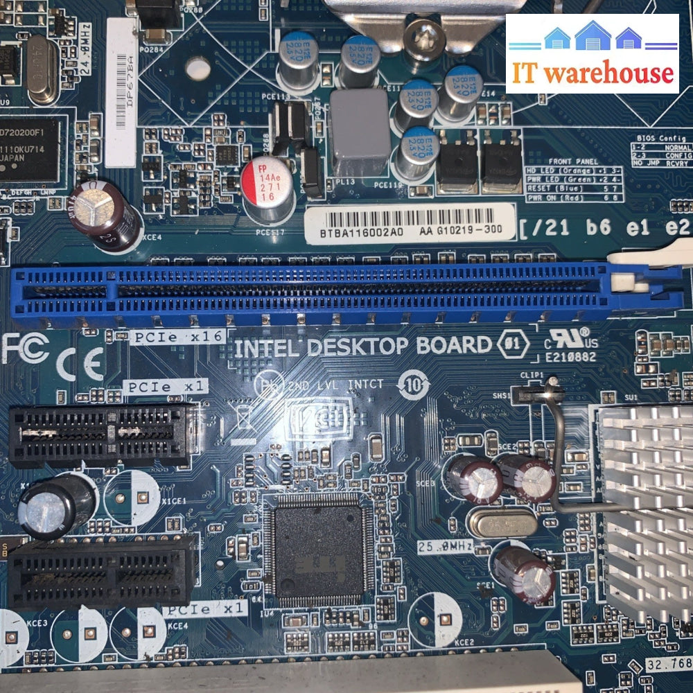 Intel DP67BA P67 LGA1155 DDR3 ATX Motherboard G10219-300 +i7-2600