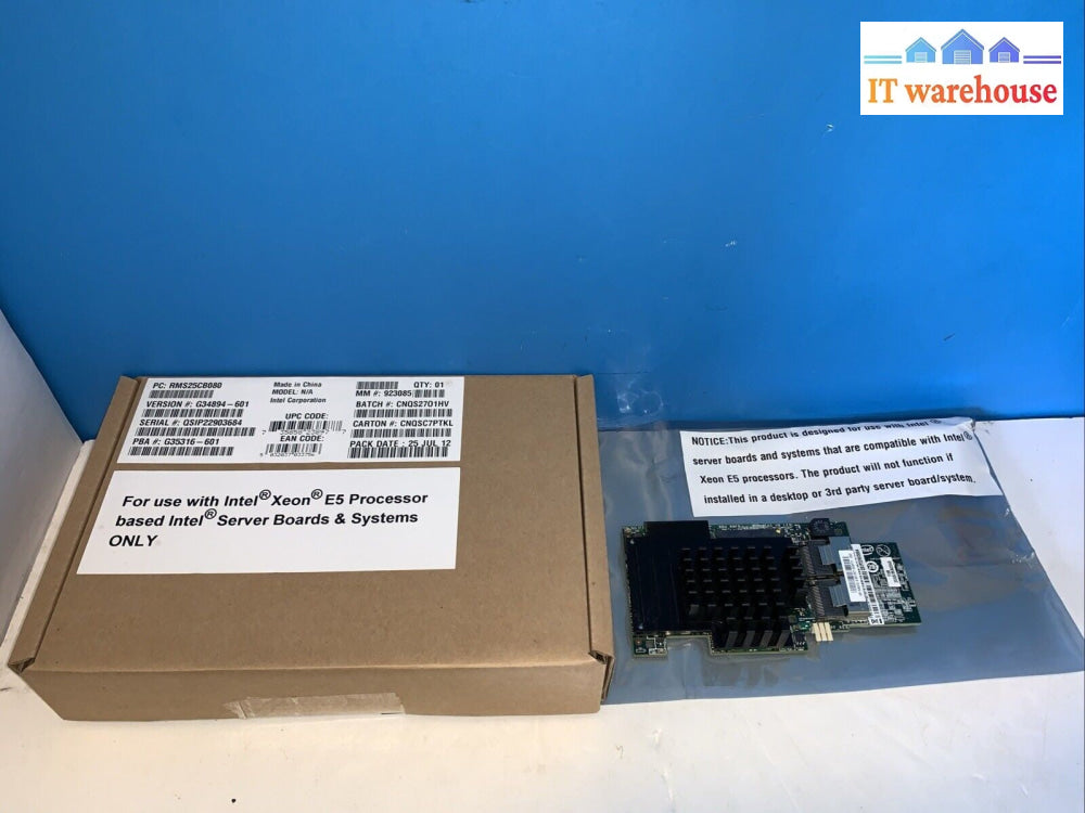 Intel Dual Port S6I 6Gb/s PCI-e Express SAS Riser Card PBA G35316-601 G34894-002