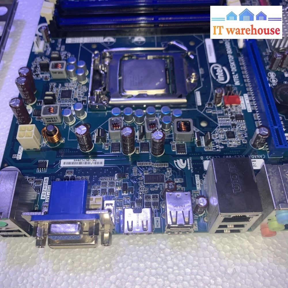 Intel E70932-302 1156 Motherboard + Core i5-760 CPU + w/ I/O Shield Tested