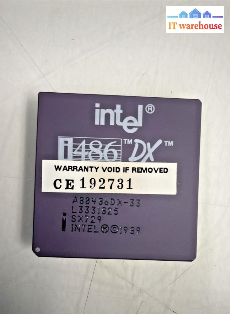 Intel i486DX SX729 Processor chip +