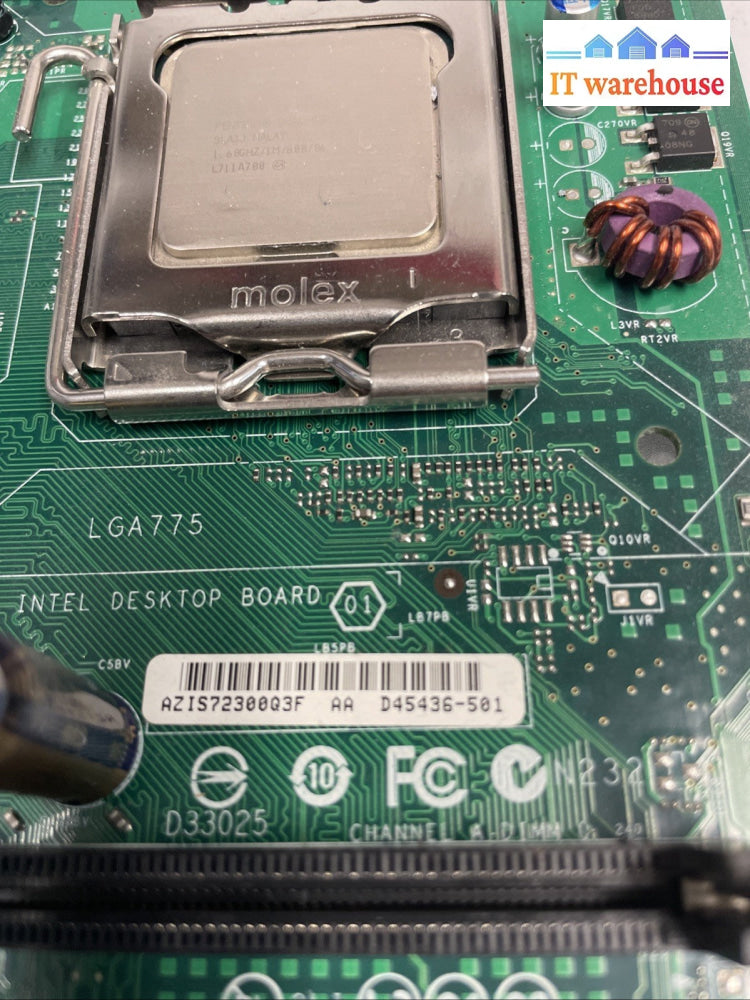 INTEL MOTHERBOARD D45436-402 D946GZIS with CPU