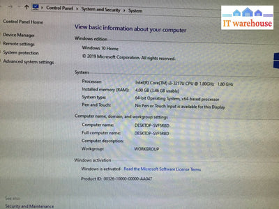 Intel Next Unit of Computing Intel i3-3217U 1.8GHz 4GB RAM 64GB SSD Win10