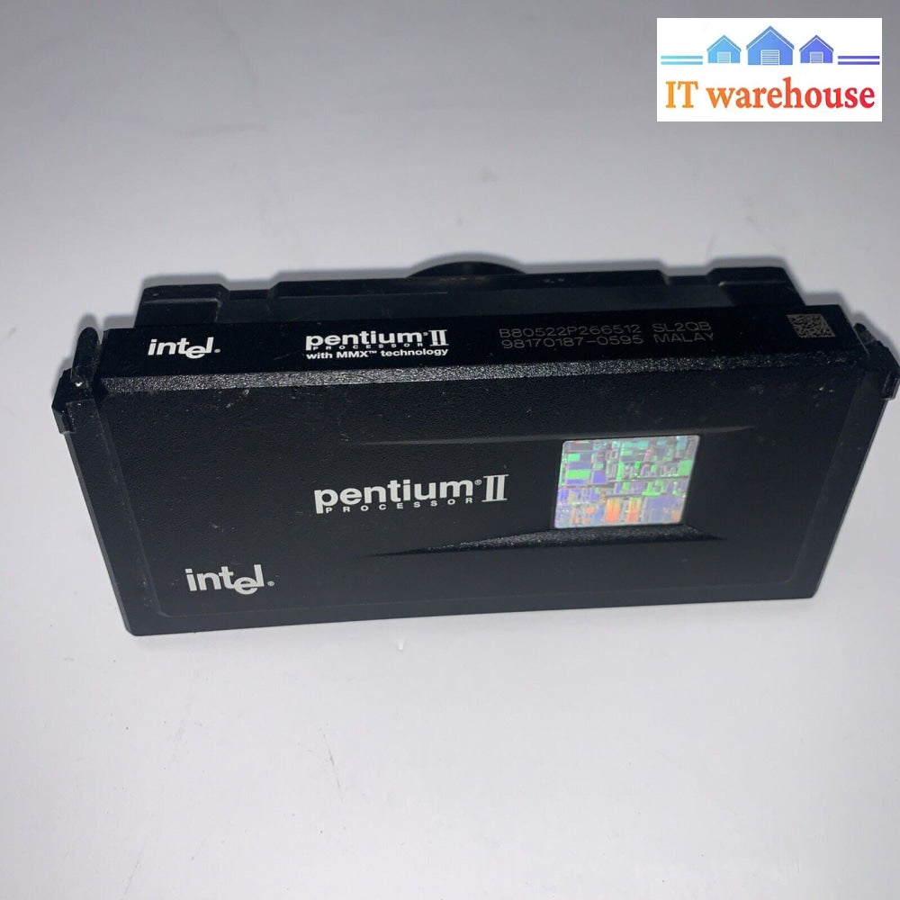Intel Pentium II 266MHz SL2QB Slot 1 Cooler Intel 512MB Cache Processor CPU