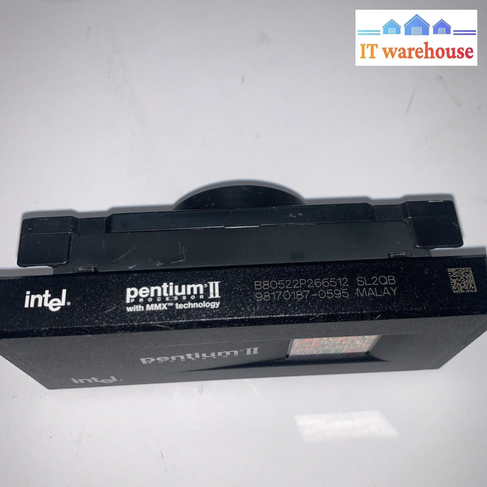 Intel Pentium II 266MHz SL2QB Slot 1 Cooler Intel 512MB Cache Processor CPU