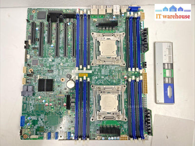 Intel S2600CW Motherboard H12881-270 + 2x Intel E5-2687WV4 CPU w I/O plate +