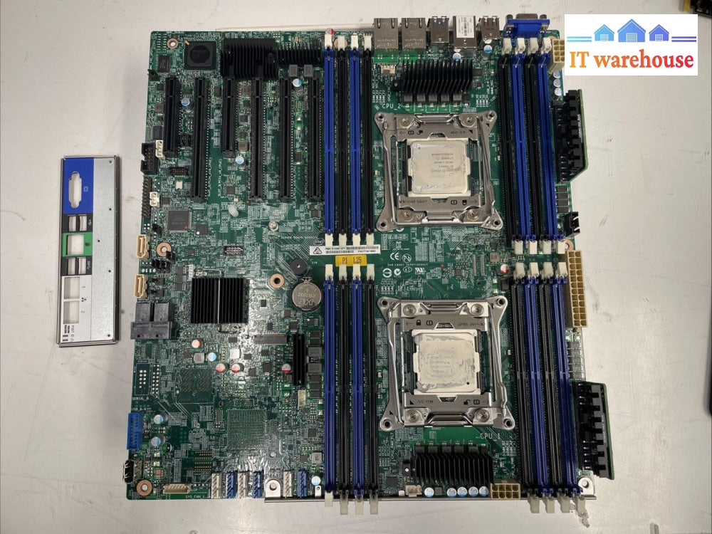 Intel S2600CW Motherboard H12881-270 + 2x Intel E5-2699 V4 CPU w I/O plate +