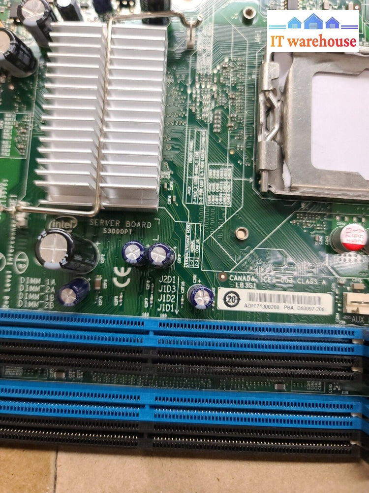 - Intel S3000PT Single Board S775 1066FSB DDR2 D60097 