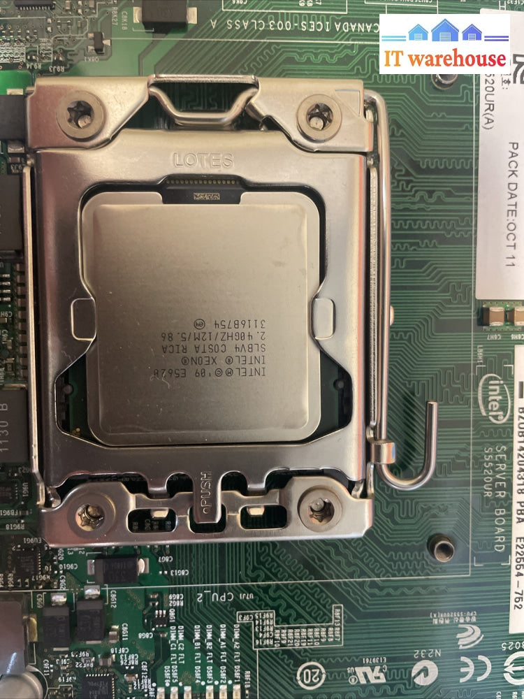 Intel Server Board S5520UR PBA E22554-752 with 2* E5620 CPU