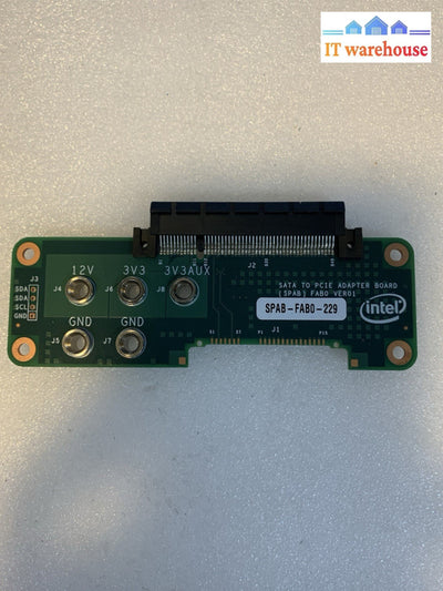 Intel SPAB-FAB0-229 SATA to PCIe U.2 Adapter Board NVMe Test Fixture Engineering
