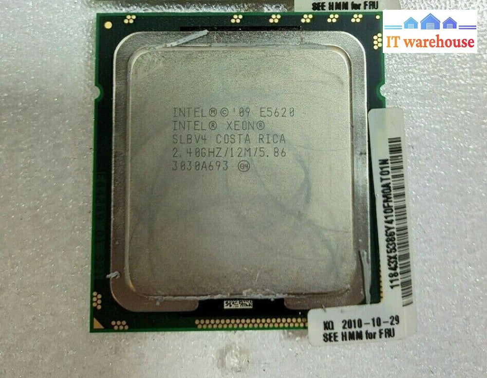 Intel Xeon E5620 SLBV4 2.40GHz Quad Core Socket 1366 CPU