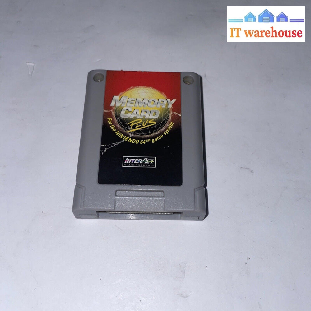 Interact Memory Card Plus For Nintendo 64 N64 1 Meg Sv-375A