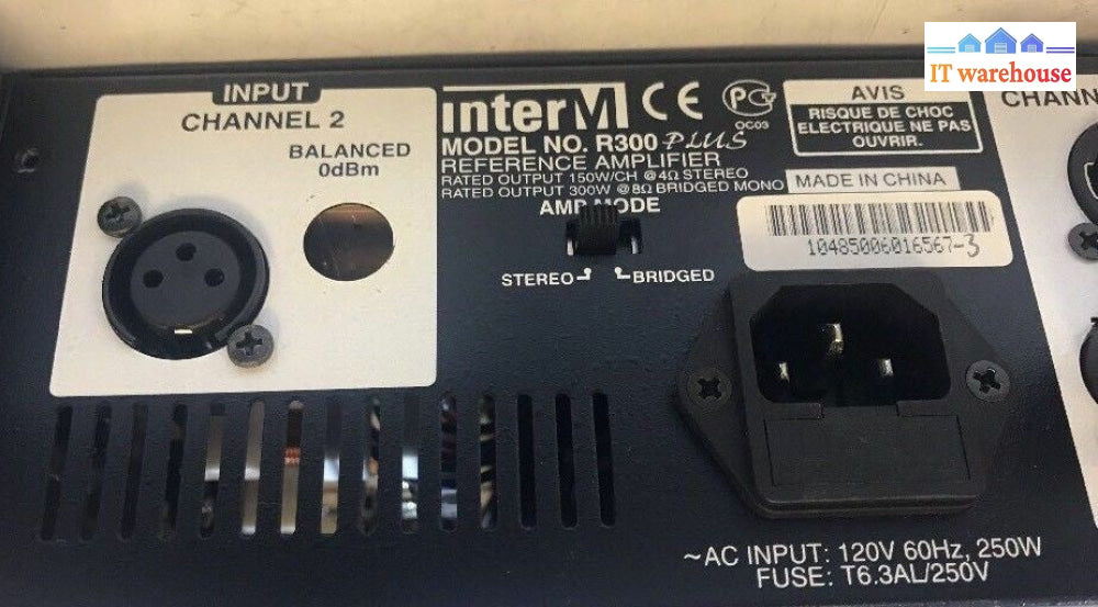 - INTERM R300 PLUS REFERENCE AMPLIFIER  (TMP)