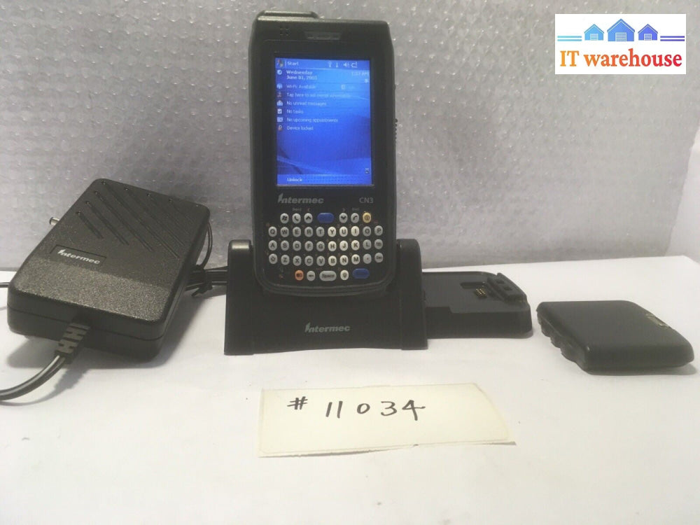 + Intermec CN3 Mobile Computer Barcode Scanner W/dock/ex Battery CN3BQH84000E100