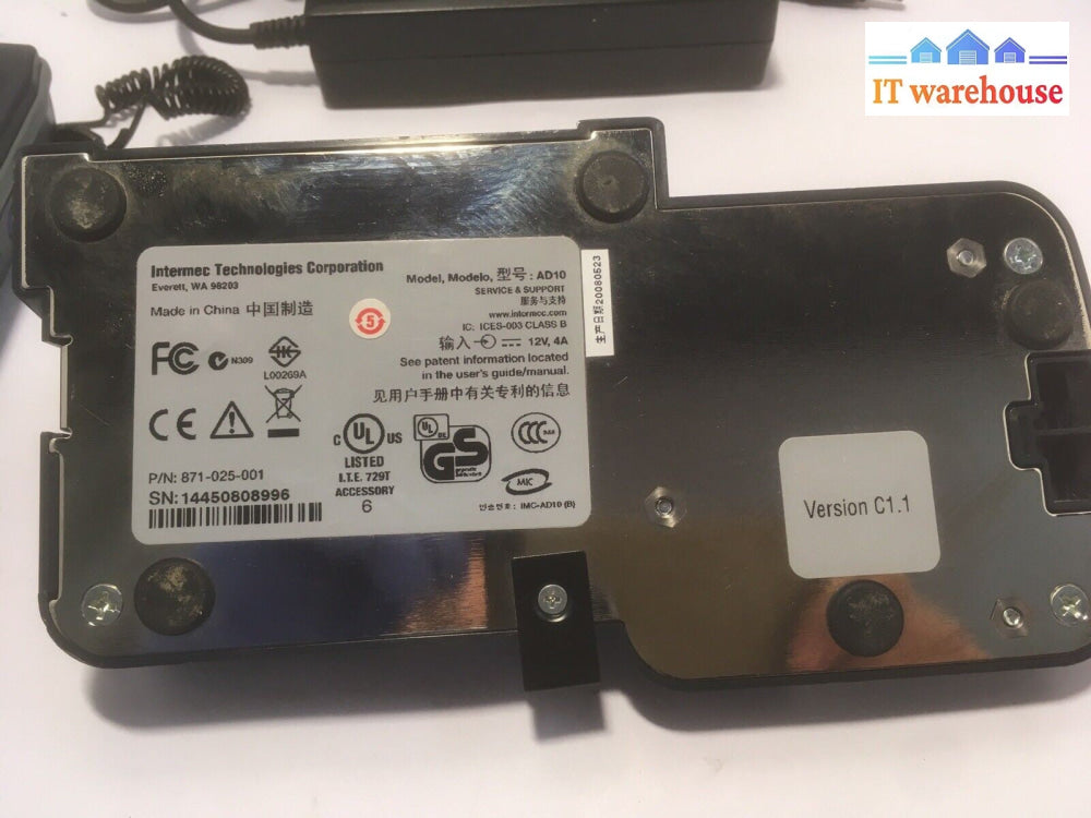 + Intermec CN3 Mobile Computer Barcode Scanner W/dock/ex Battery CN3BQH84000E100