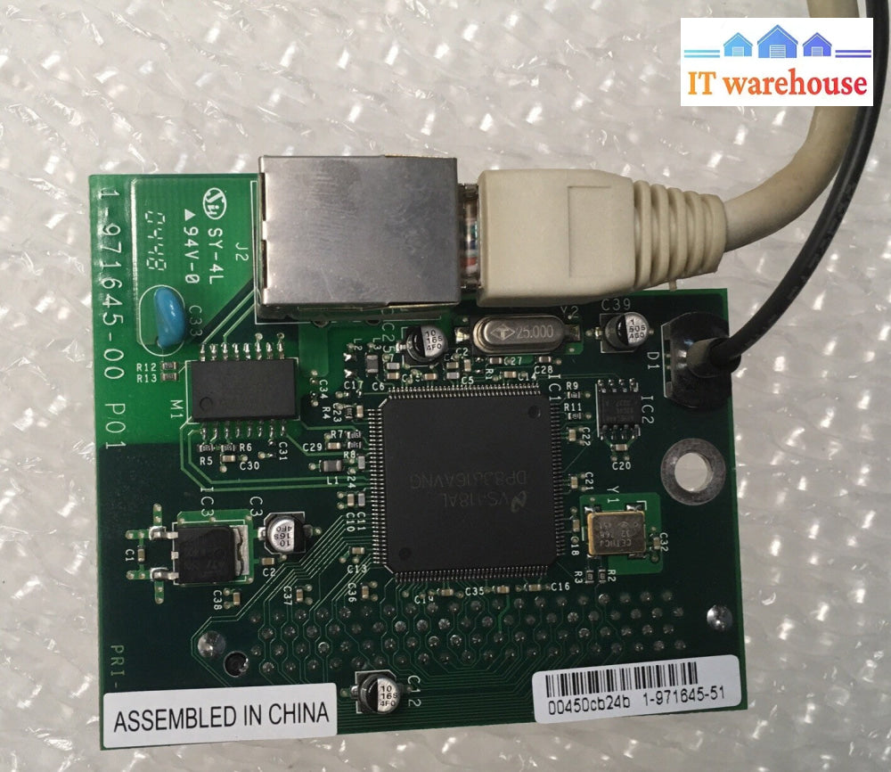 + Intermec PM4i PF4i Label Printer EasyLan Ethernet Interface Board 1-971645