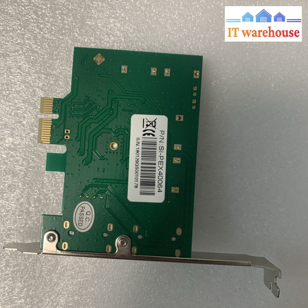 IOCREST SI-PEX40064 PCI-EXPRESS 2.0 LOW PROFILE SATA III (6.0 Gb/s) CONTROL CARD